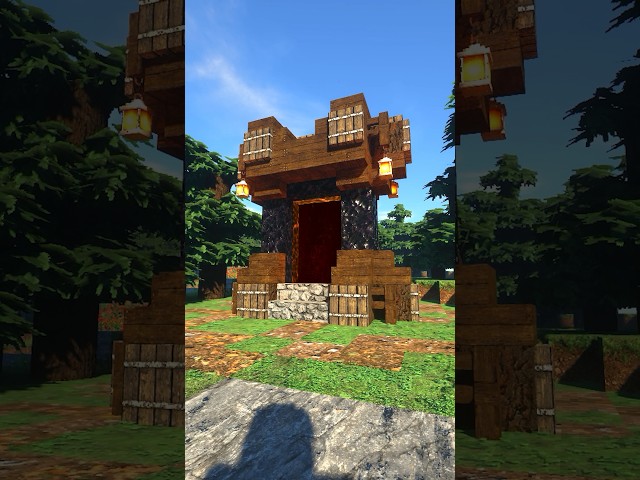 Minecraft nether portal #shorts