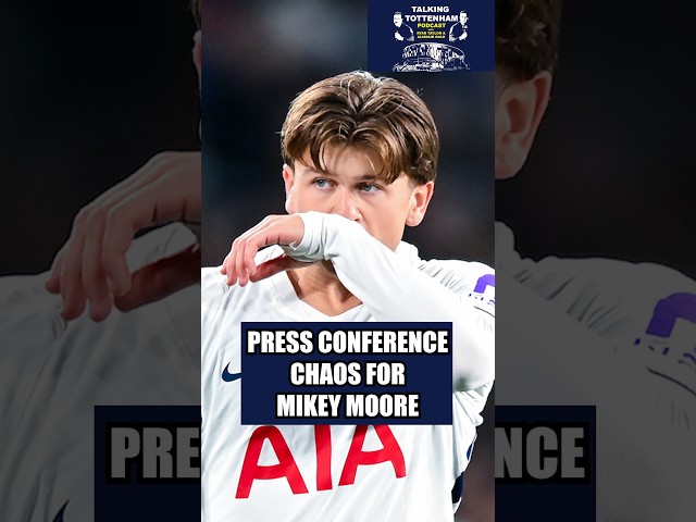 Mikey Moore's nightmare press conference  #coys #thfc