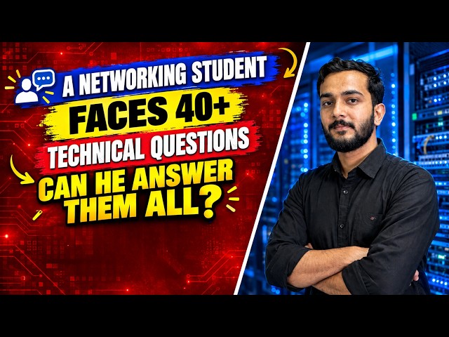 40+ Technical Questions Every Networking Student Should Know! #mock #networking #interview