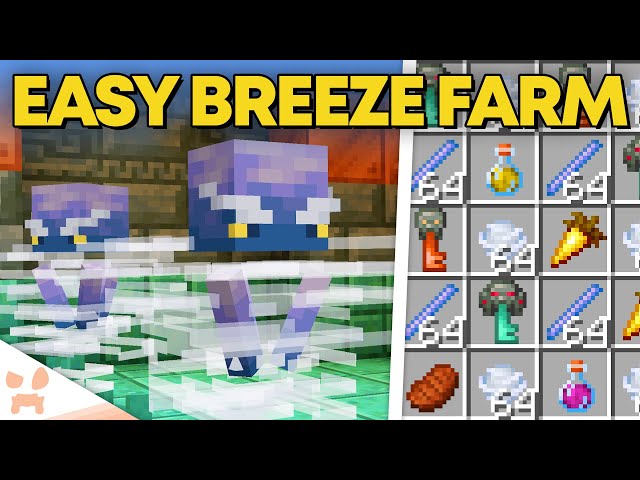 NEW BEST MINECRAFT 1.21 BREEZE FARM | Trial Chamber Loot, Easy, Efficient