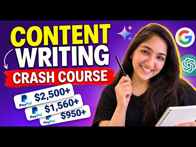 45-min Content Writing Course for Beginners (Complete Course to Stand Out As a Writer in the AI Era)