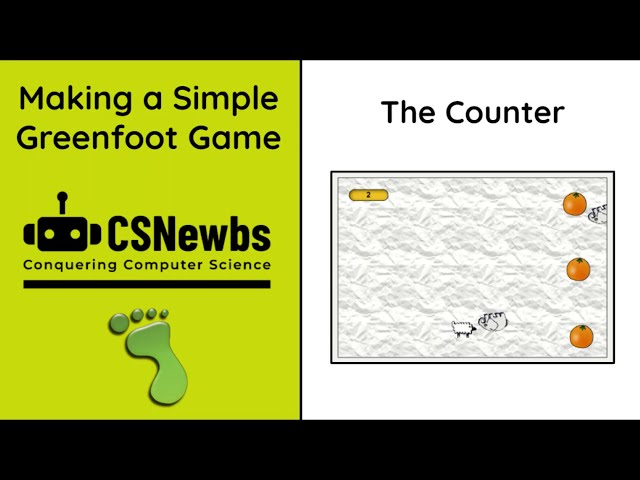 Greenfoot Guide 6  - Counter in ONLY 2 LINES OF CODE