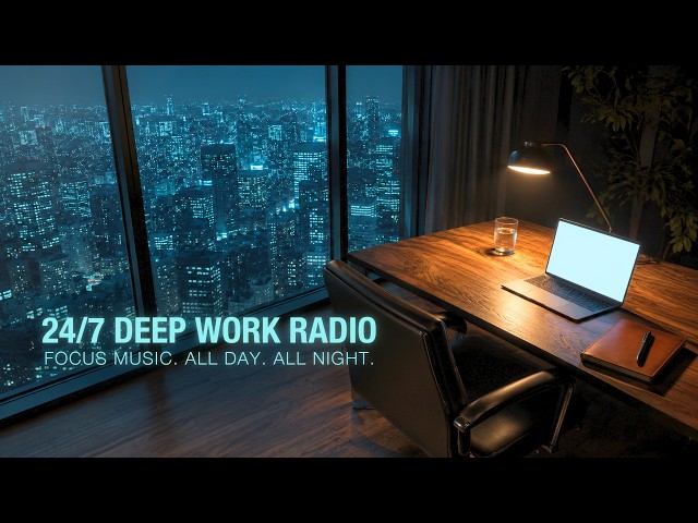 🔴 24/7 Deep Focus Radio ~ Binaural Focus Beats for Work, Study & Coding