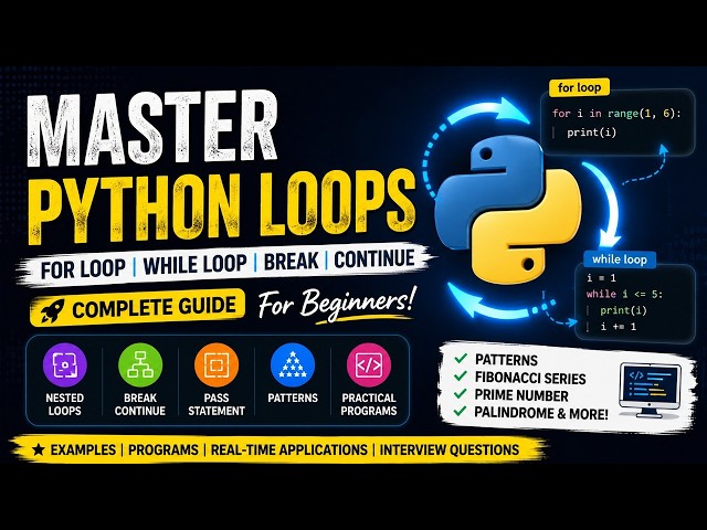 Python Loops Made Simple 💡 | Real-Time Examples + Practice Programs python 4
