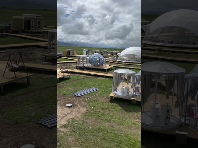 Experience the ultimate outdoor adventure with our Igloo Glamping Pod Dome!