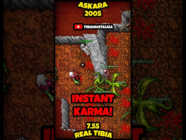 Dragon Just Saved His Life! (Askara 2005 - RL Tibia 7.55) Lord Mashe