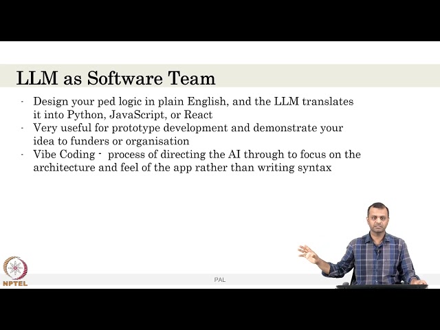 Week 7 - Lecture 47 : Building PAL using Gen AI