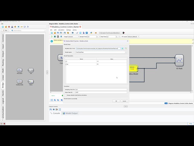 TwinSimulate + Modelica Bridge : First-class physical modeling without leaving the control diagram