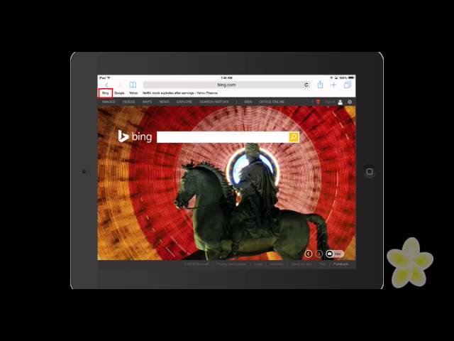 How to "Show Favorites Bar" on your iPad's Safari Internet