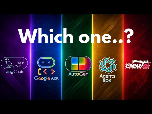 5 Agentic AI Frameworks You Must Know