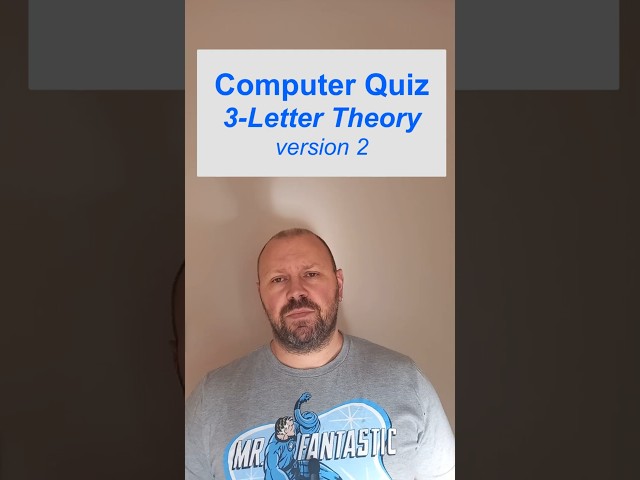 Computer Terms Quiz 3 Letter Edition E02 #mrlongquiz