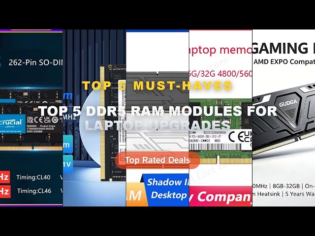 Amazing Top 5 DDR5 RAM Modules For Laptop Upgrades You Need To See - GUDGA DDR5 RAM 8GB/16GB/32GB 48