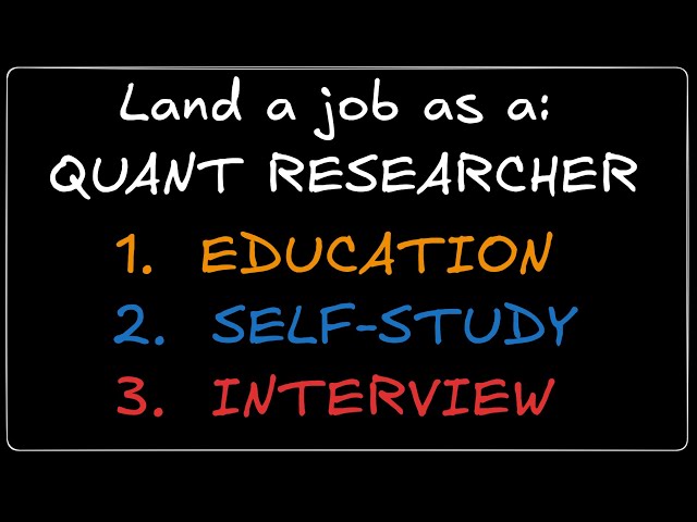 Become a Quantitative Researcher | Quant Roadmap