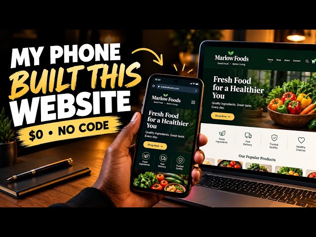 Build a Website on Your Phone with Lovable (Free, No Code).#viralvideo 