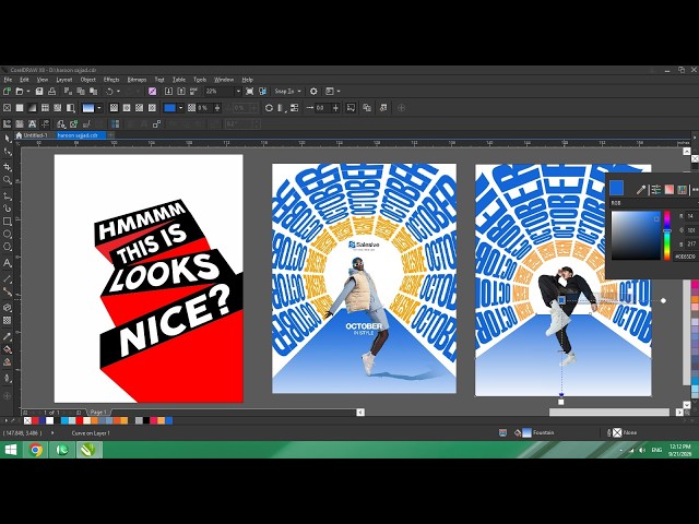 Typography Tutorial for Beginners -  Text Effect Using Coreldraw