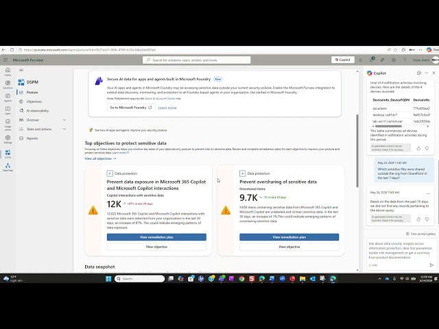 Demo#8 | A tour for DSPM   Data Security Posture Management