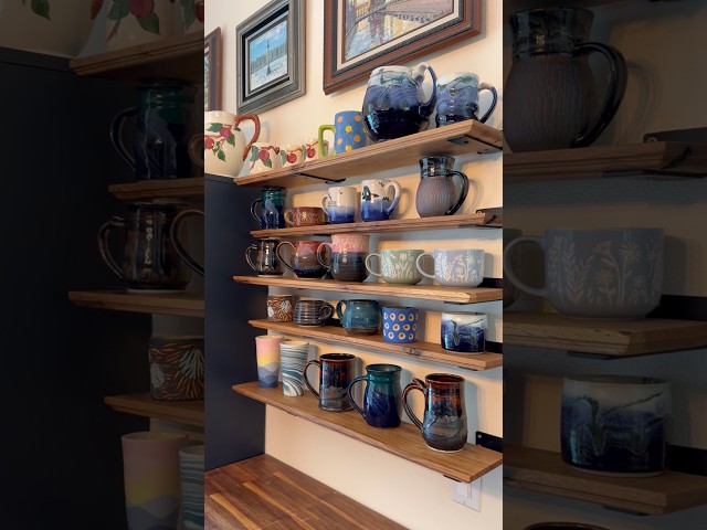 Simple White Oak Shelving