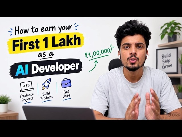 How I Would Make My First ₹1 Lakh as an AI Developer in 2026