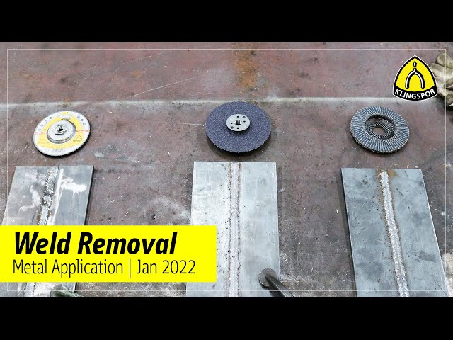 Weld Seam Removal: Grinding Disc vs. Fibre Disc vs. SMT Flap Disc | KLINGSPOR Abrasives USA