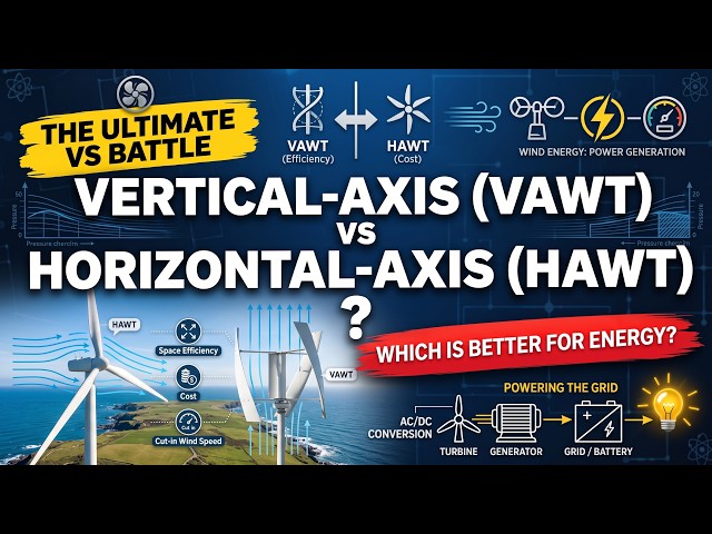 Vertical-Axis Wind Turbines vs Horizontal-Axis Wind Turbines | Which Is Better for the Wind Energy?