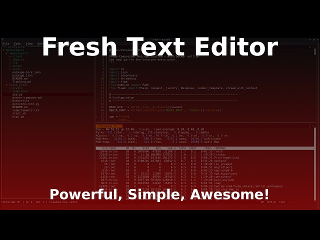 Fresh Text Editor - Powerful, Flexible TUI Editor for the Masses