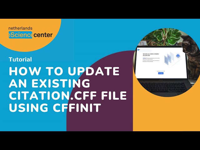 How to update an existing CITATION.cff file using cffinit