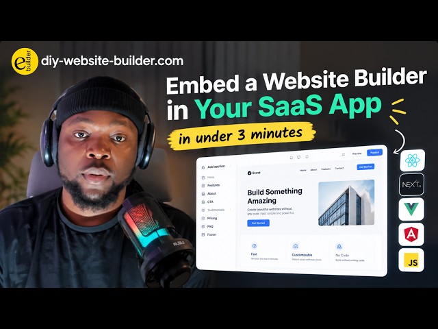 Add a Website Builder to Your SaaS in 3 Minutes (React SDK)