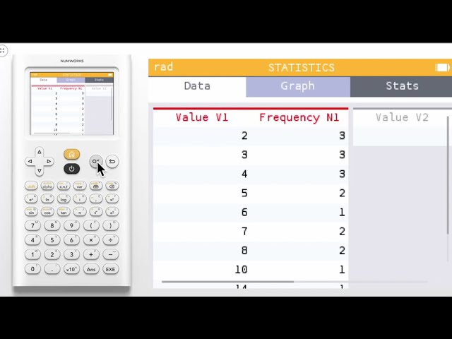 How do I view cumulative frequencies?