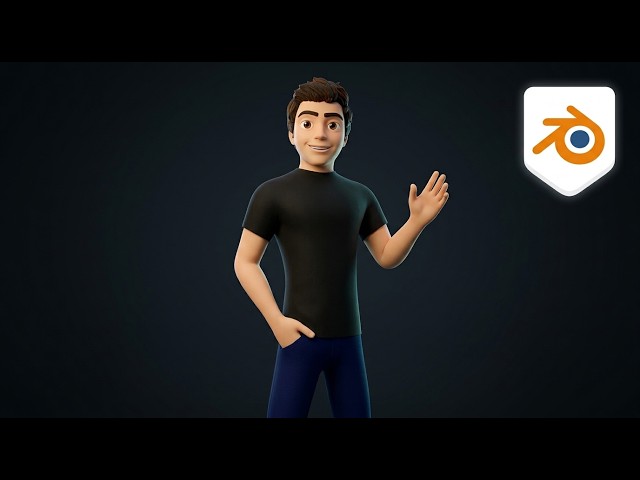 I Made a Pixar-Style Character in Blender | 3D Character Creation