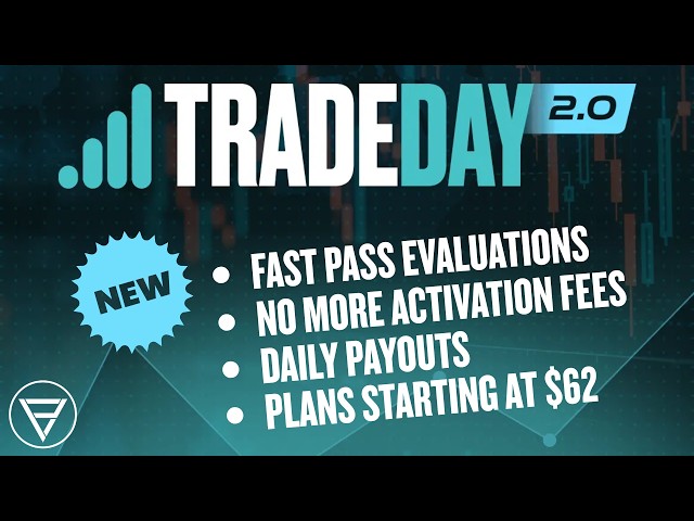 TradeDay Prop Firm 2.0 - NEW Plans, No More Activations Fees, Daily Payouts From Day One