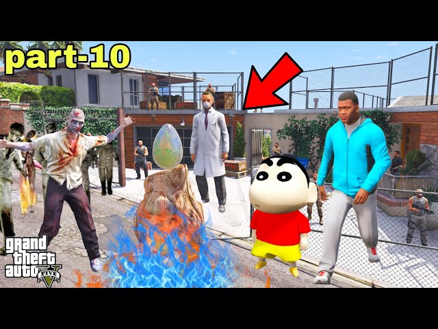 Franklin and Shinchan Finally End The Zombies virus Save A Los Santos In GTA V