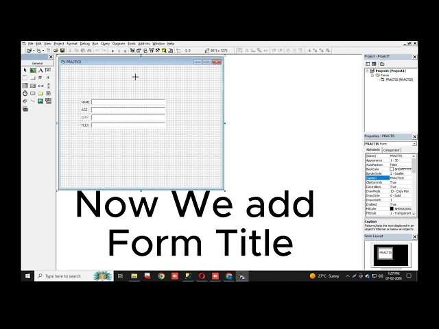 CREATE STUDENT FROM ON VB.NET