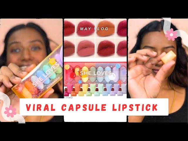 Viral Capsule 💊 Lipstick from Meesho|| #meeshofinds #virallipstick #viral