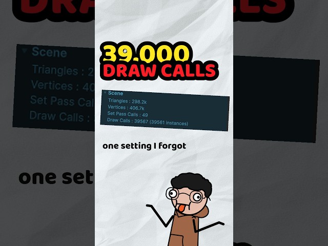 ~39,000 DRAW CALLS BECAUSE OF ONE SETTING !! | 100 AI Battle Royale #shorts