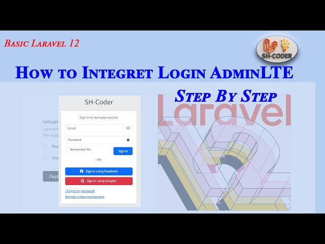 Step-by-Step How to add Login Page to Laravel 12 #laravel #coding #laravelproject  #sh-coder