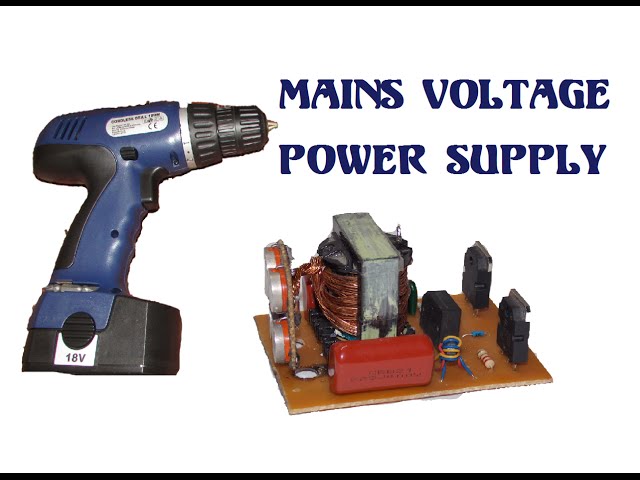 How to make a power supply for the electric screwdriver