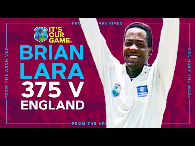 Brian Lara 375 v England! | First World Record | Windies