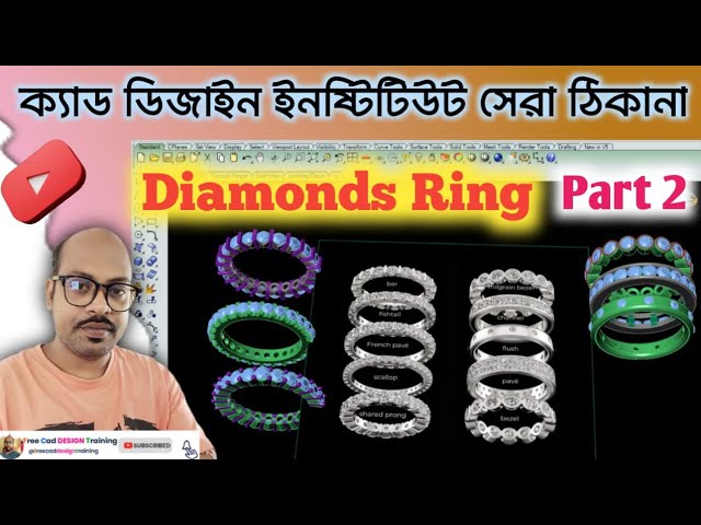 Part 2 | Diamonds Ring | Diamond Ring Tutorial | বাংলায়