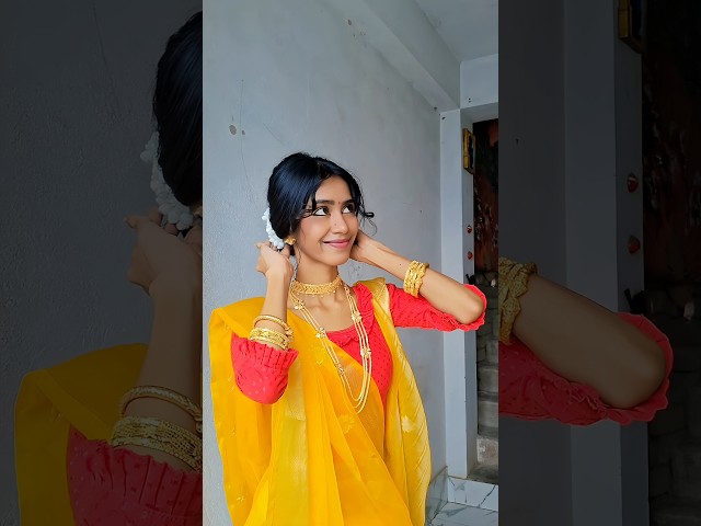Bengali Hairstyle | Durga Puja Hairstyle #shorts #viral #trending #hairstyle #fashion