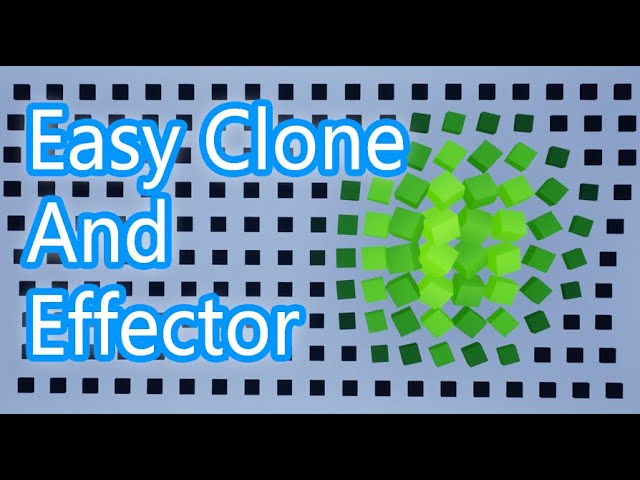 【UE4 Tool】 Easy Clone And Effector