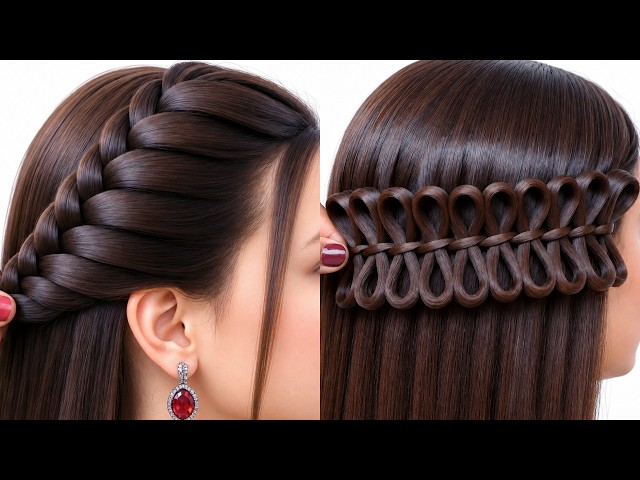 Beautiful Simple Hairstyle For Girls | Different Hair Design | Hairstyle For Festive Look