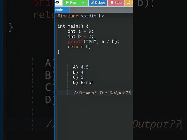 25/100 What will be the output? 🤔 C Language Quiz | Code With Dilip #shorts #viral #coding