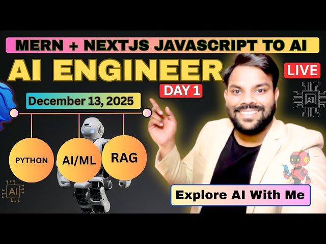 🚀 AI Engineer Roadmap Day 1 | Python Basics for AI & LLMs | MERN to AI Journey Starts Today