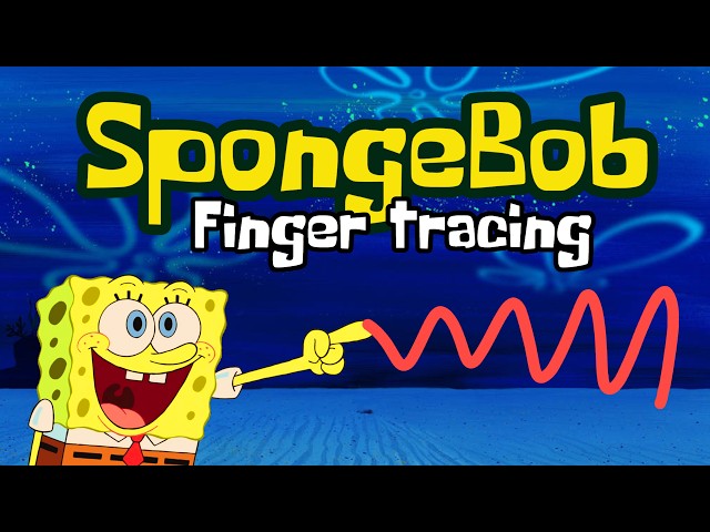SpongeBob 🧽 Finger Tracing 🧽 Fine Motor tracing Map