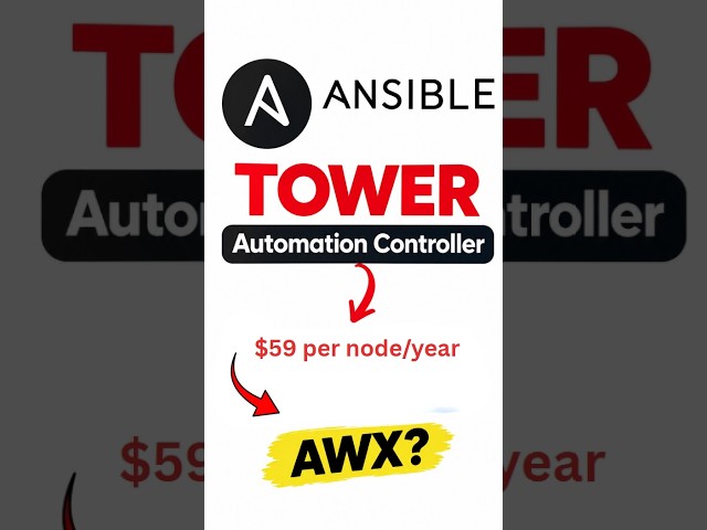 Ansible Tower vs AWX – Pay More or Go Free? 💰 #shorts