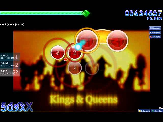 30 Seconds to Mars - Kings and Queens [Insane] (osu! gameplay)