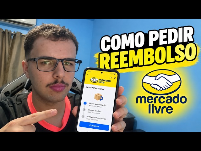 Como PEDIR REEMBOLSO no Mercado Livre pelo CELULAR (Passo a Passo)