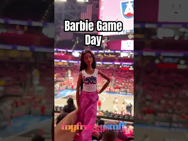 Barbie Game Day | Taking My Angel Reese Doll To Atlanta Dream Game | Recycle Doll Box