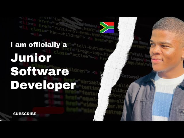 I went from intern to junior software developer in South Africa