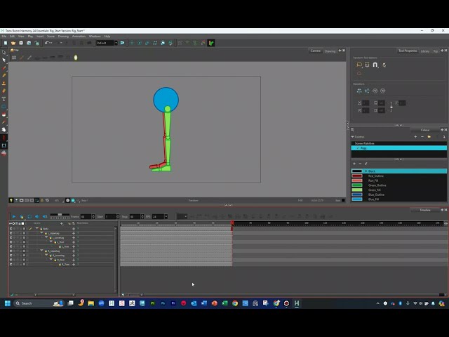 Constructing a Basic Cut-Out Rig in Toonboom Harmony Essentials